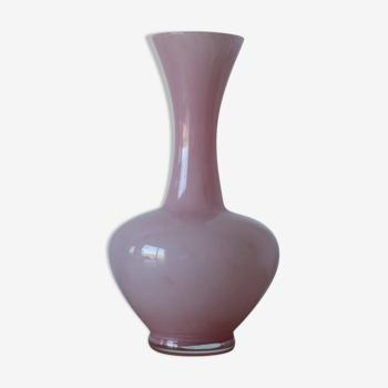 Vintage candy pink glass vase