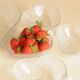 Service à Dessert en Verre Forme Fraise - Saladier + 4 Ramequins, Années 60