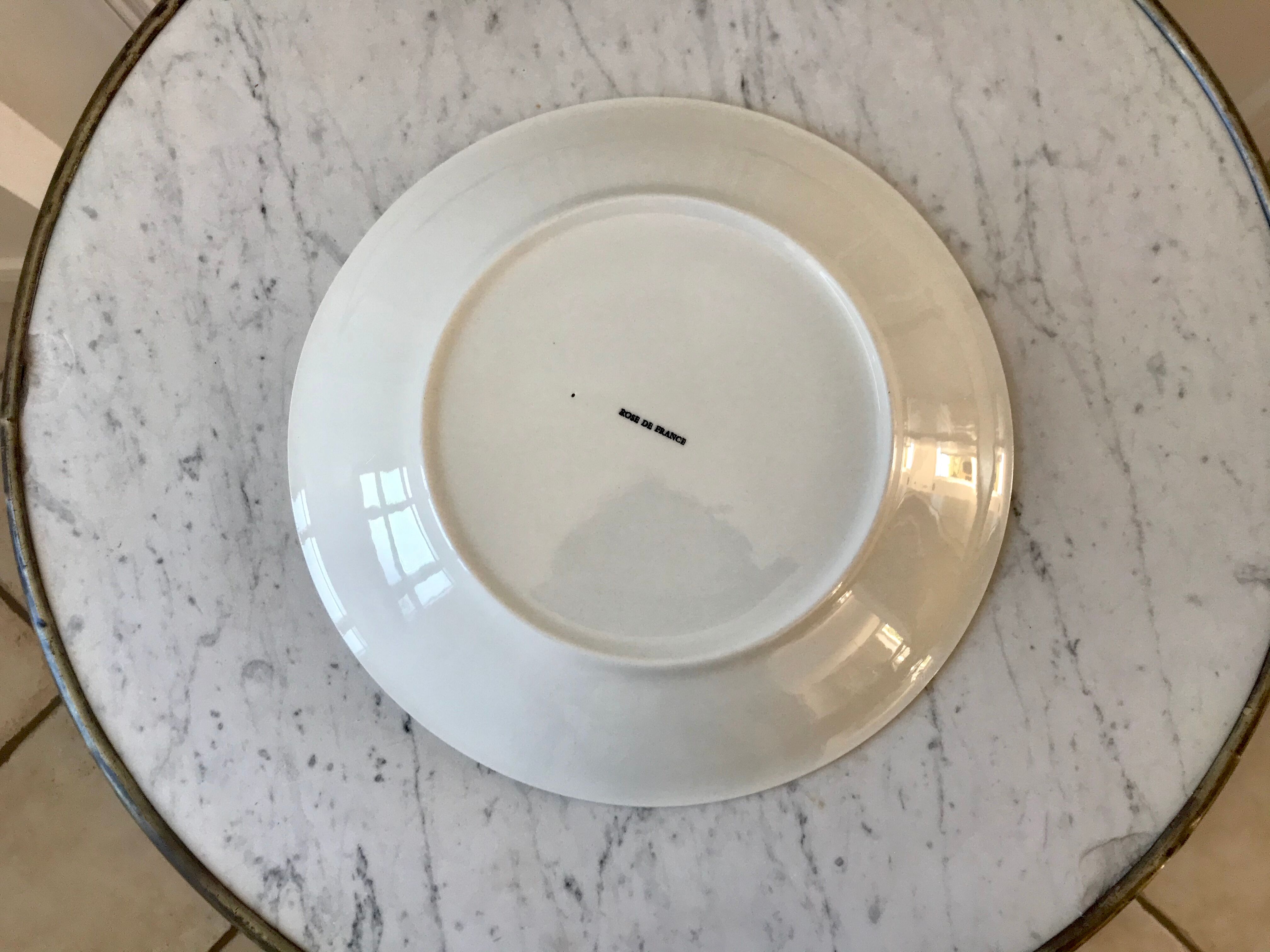 Dessert service flowers Made in France 50s