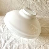 Art Deco pendant light in white opaline