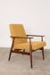 Lounge Chair Vintage Turmeric Yellow Boucle,  Mid Century Design, 1960
