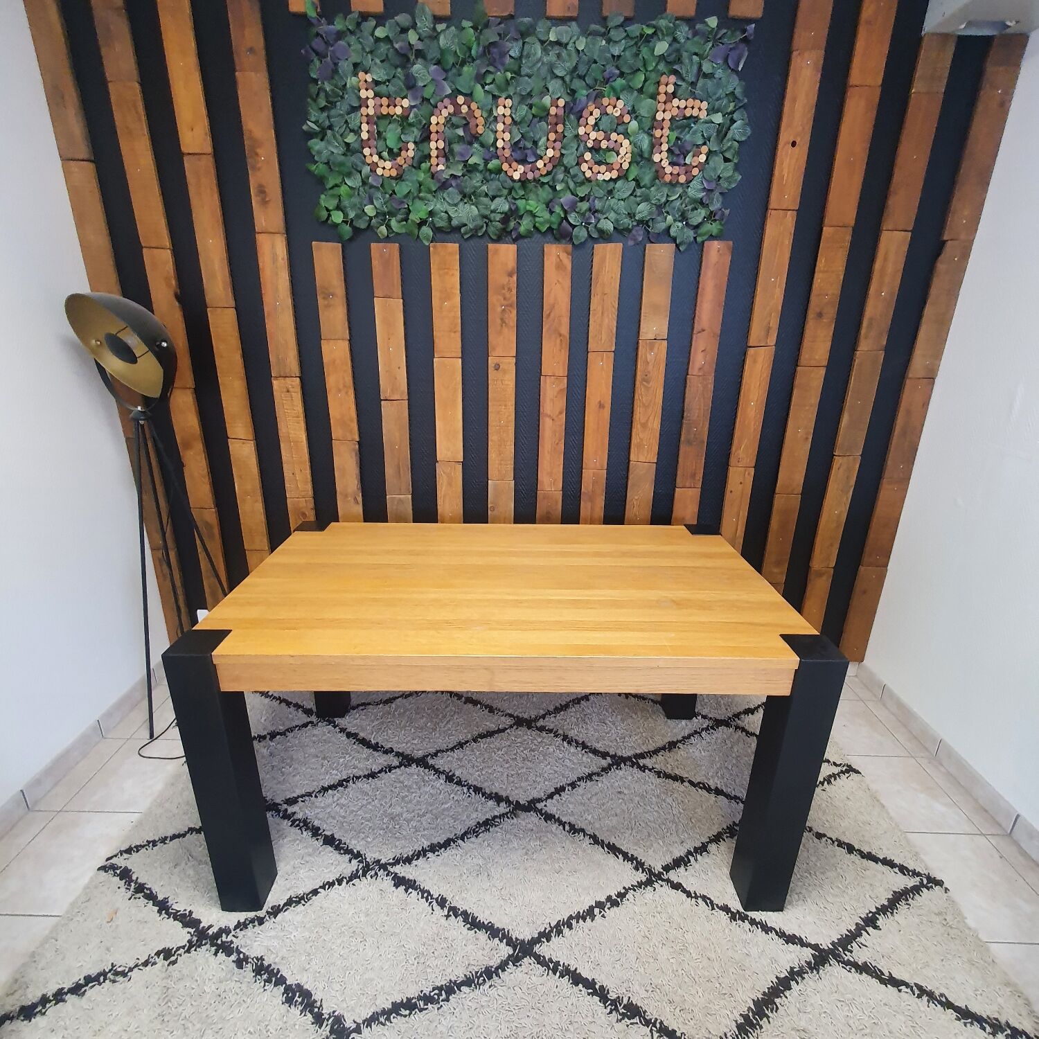 Industrial dining table