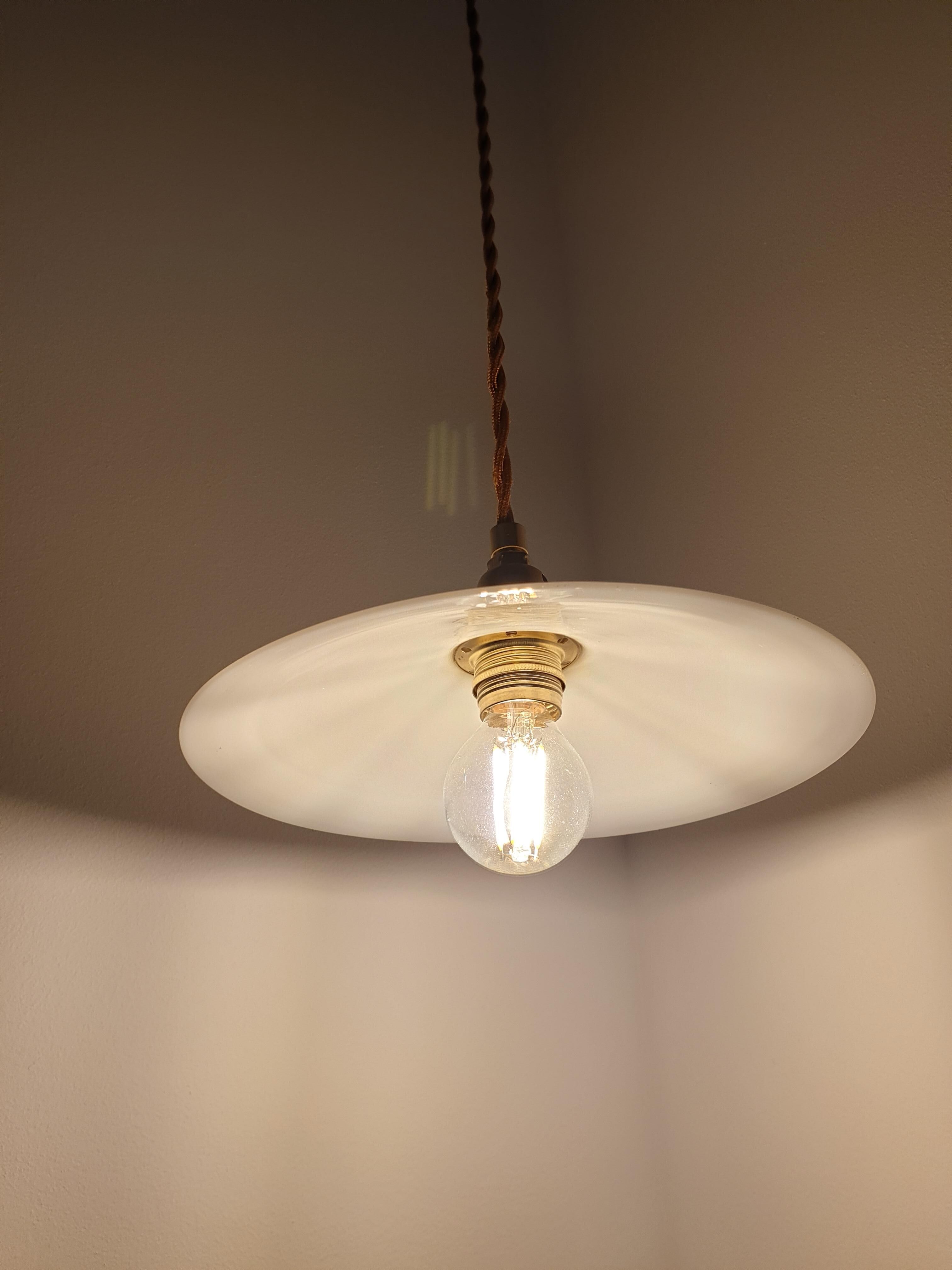 Small hanging in smooth opaline