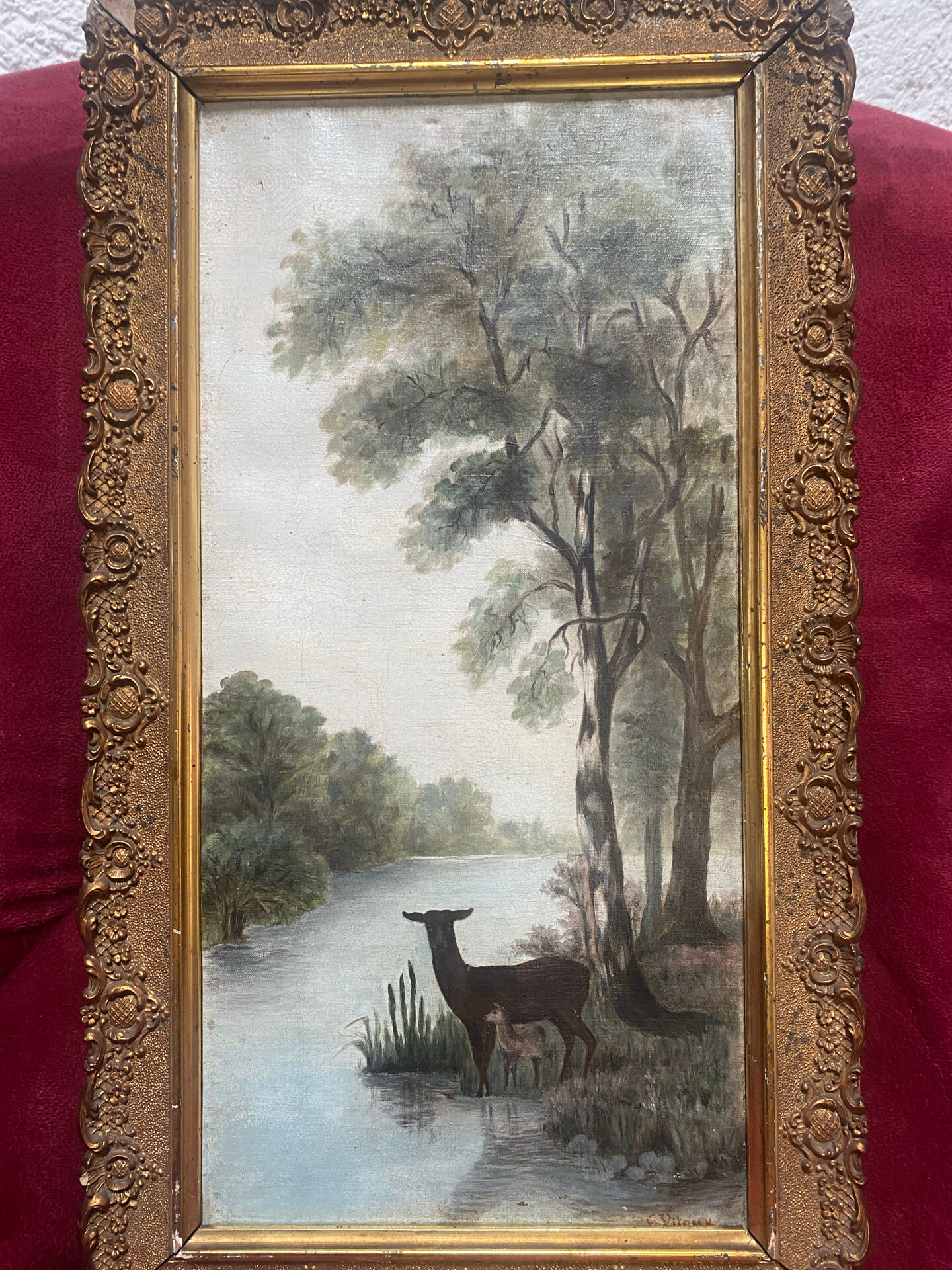 Huile sur toile signée ancienne