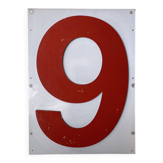 Large Train Number Sign
