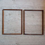 Pair of frame baguette doucine Napoleon lll