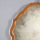 Antique walnut mirror with mercury glass, Italy, 19th century