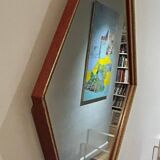 vintage diamond-shaped mirror