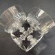 6 Baccarat coupes with small hollow stems