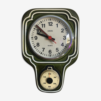 Horloge en céramique europa 1970