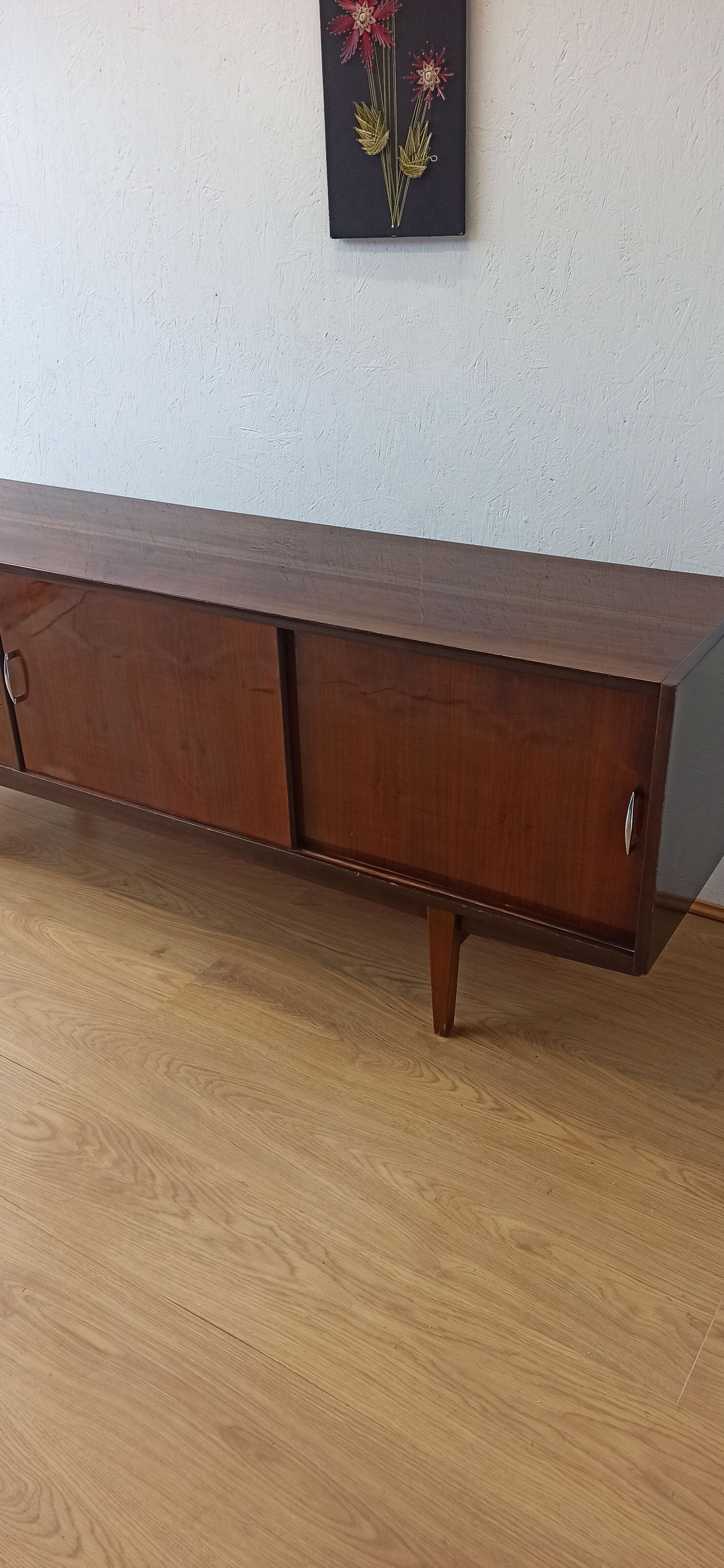 Modernist long sideboard of the 1970s