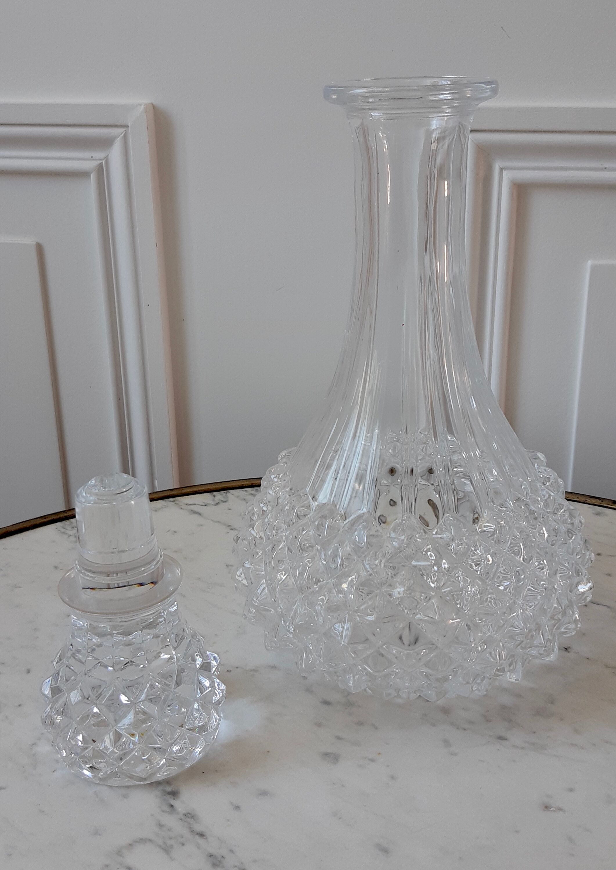Crystal wine decanter 50s