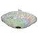 Vintage multicolour rainbow Murano glass ceiling light, 1970s