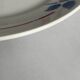 Round plate from the Céranord Saint-Amand service • Red and blue floral decoration