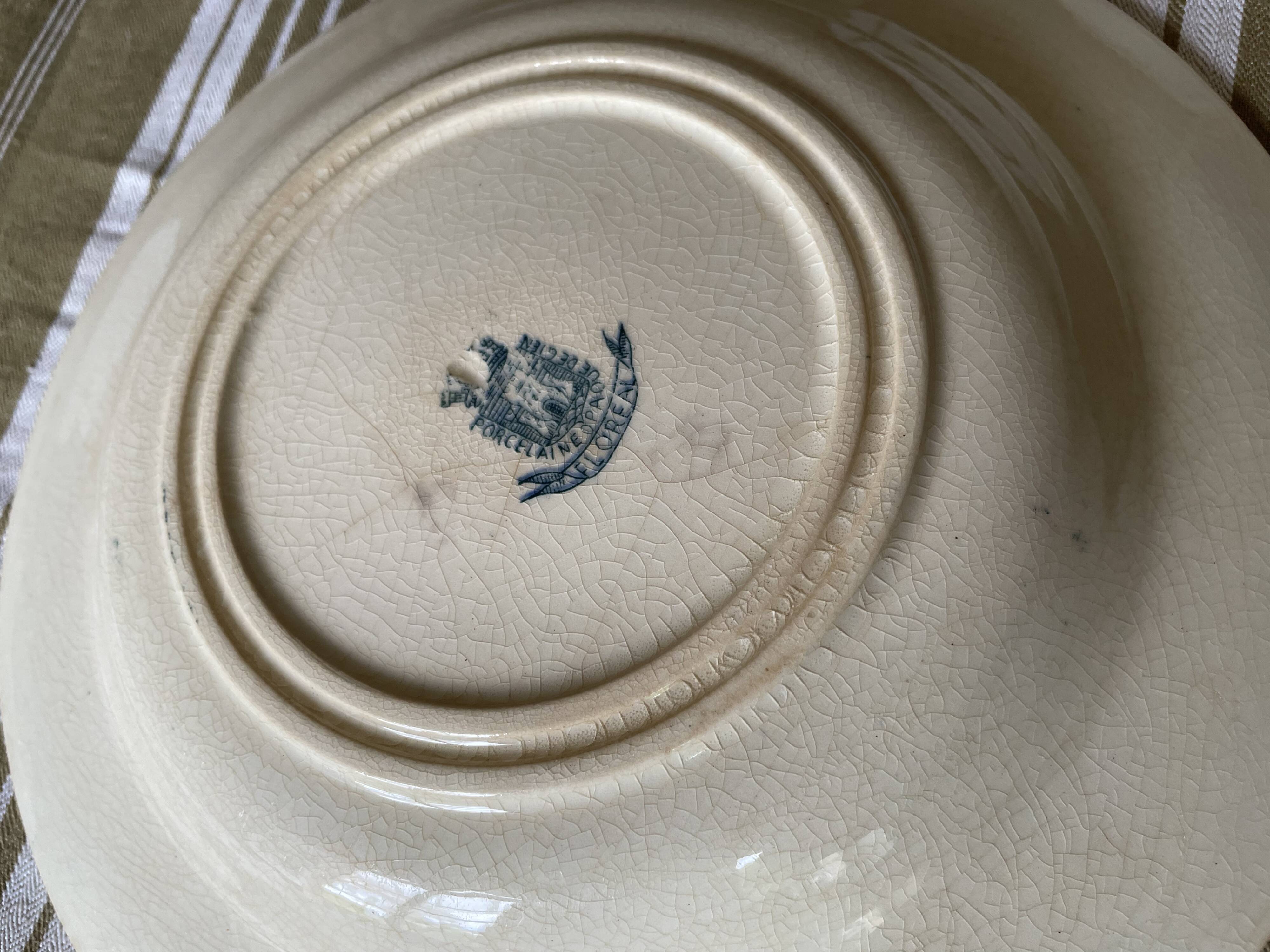 Mismatched ironstone plates