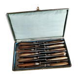 12 horn handle knives