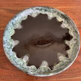 Stoneware carafe and plate