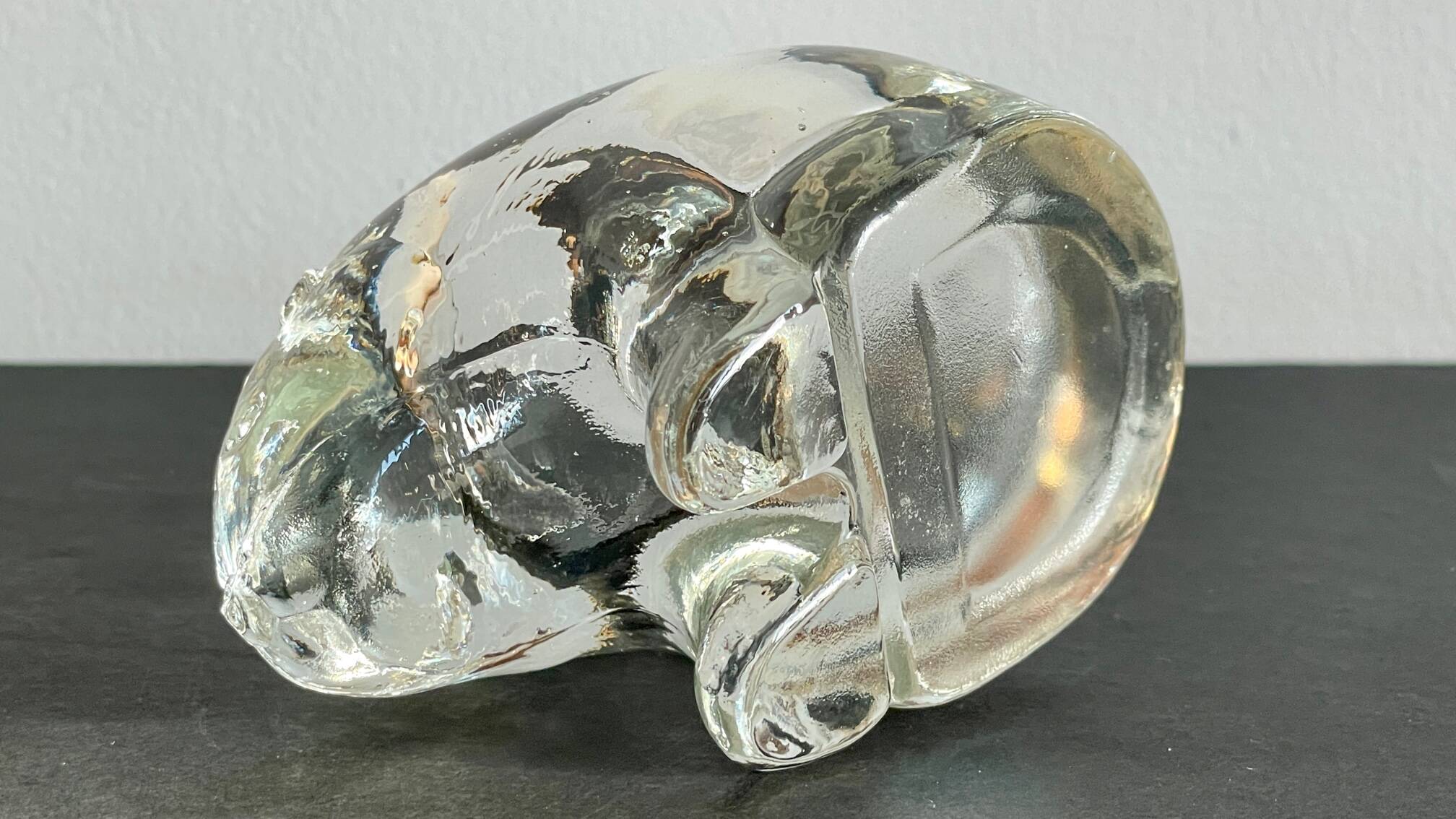 Semi-crystal candle holder Polar BEAR Shape Vintage