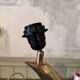 Pied de lampe desing vintage en laiton forme vague