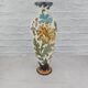 Grand vase floral multicolore en céramique Royal Gouda Porcelain Zuid Holland