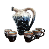 Pitcher grape by Alphonse Mouton and cups