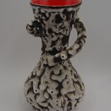 Vase 2 handles Vallauris Fat lava