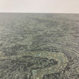 Table à manger en granit vert foncé , années 1980