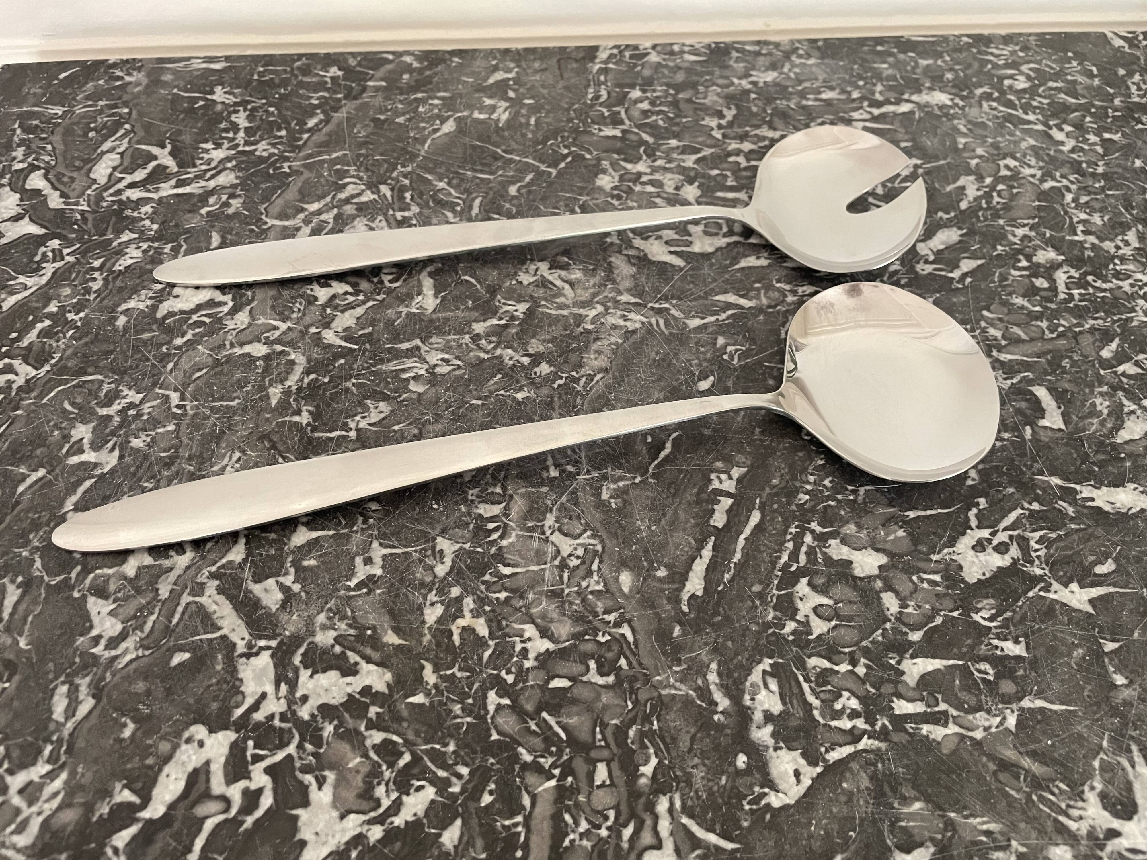 Cromargan salad cutlery