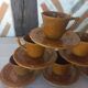 Gien Primefleur coffee service cups and saucers