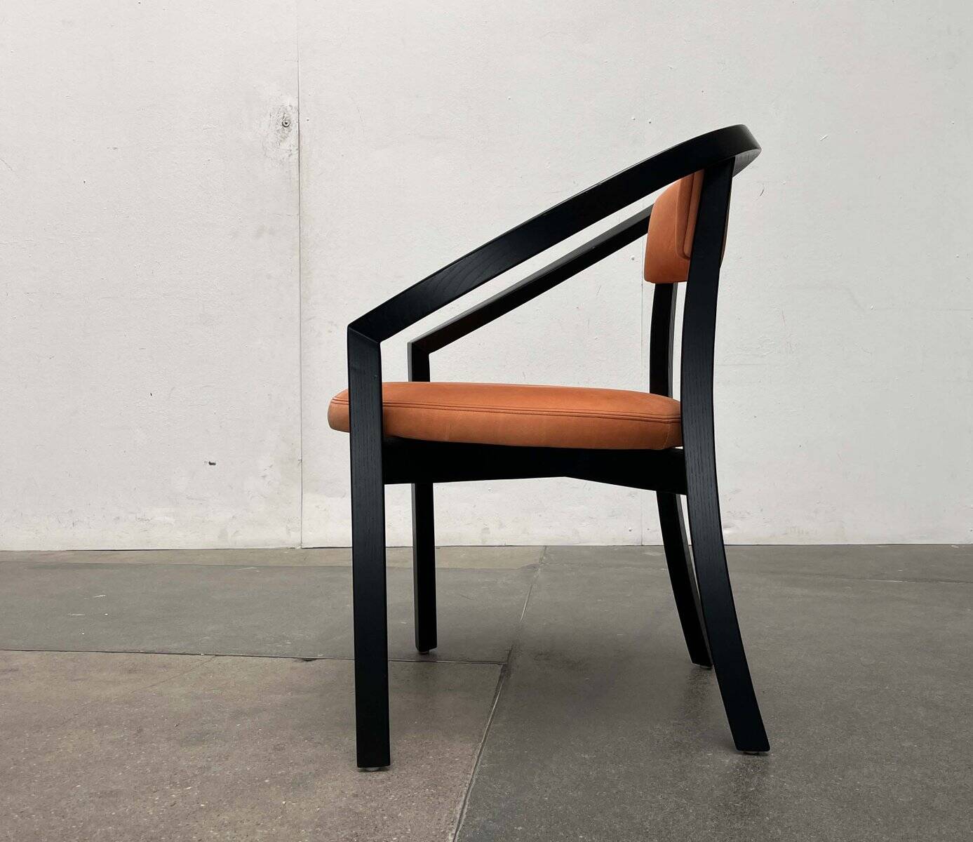 Postmodern German Chair Model Nostro in Leather by Andreas Weber for Rosenthal Einrichtung, 1980s