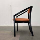 Postmodern German Chair Model Nostro in Leather by Andreas Weber for Rosenthal Einrichtung, 1980s