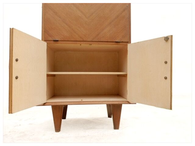 Secretary bar solid wood light years 1950/1960