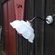 Ceramic wall lamp and glass