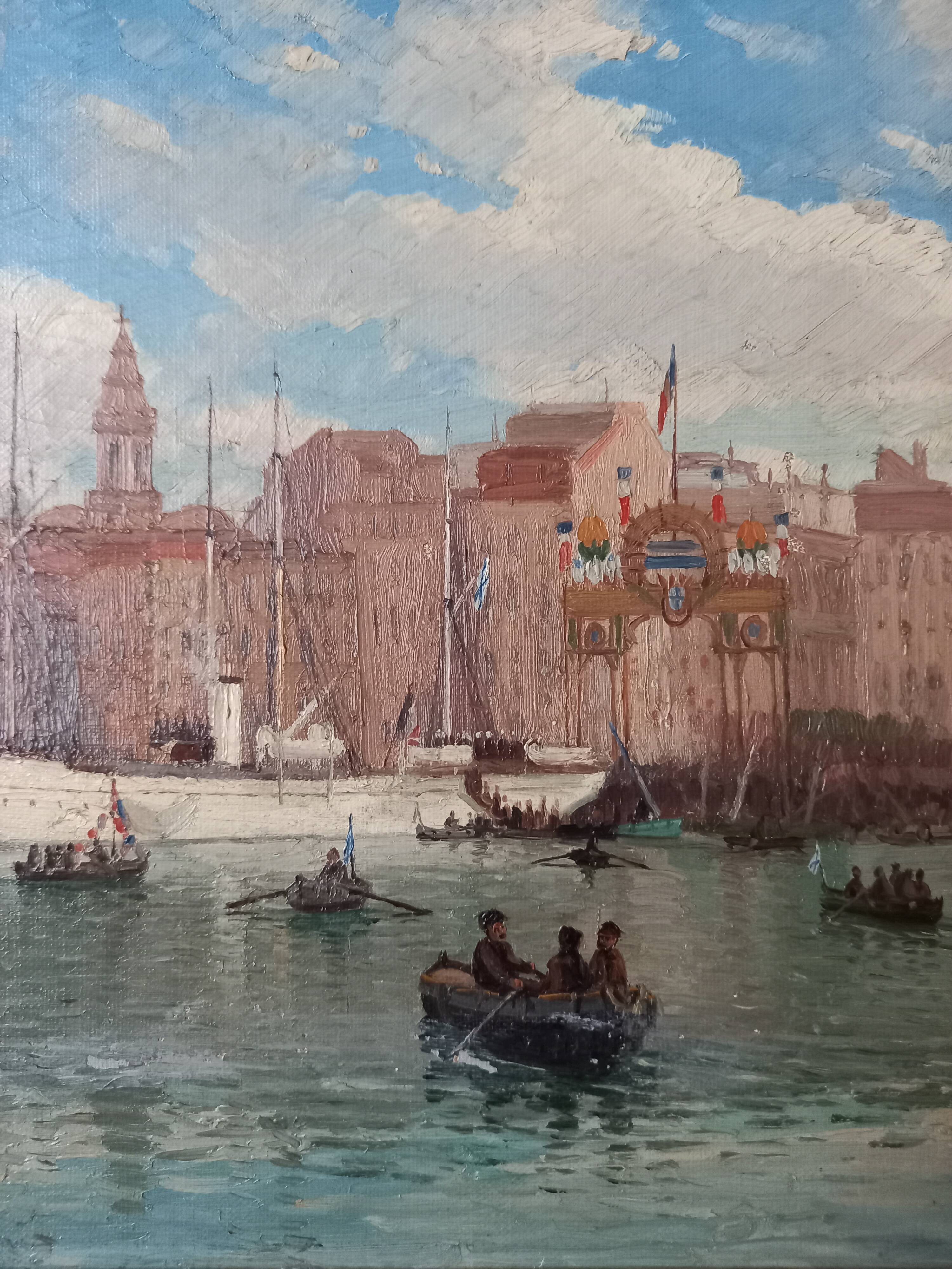 Marseille oil painting
