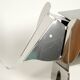 80s heavy metal chrome elephant floor lamp as side table Postmodern design