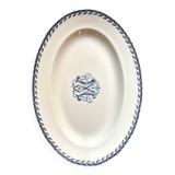 Plat ovale en terre de fer K&G Lunéville