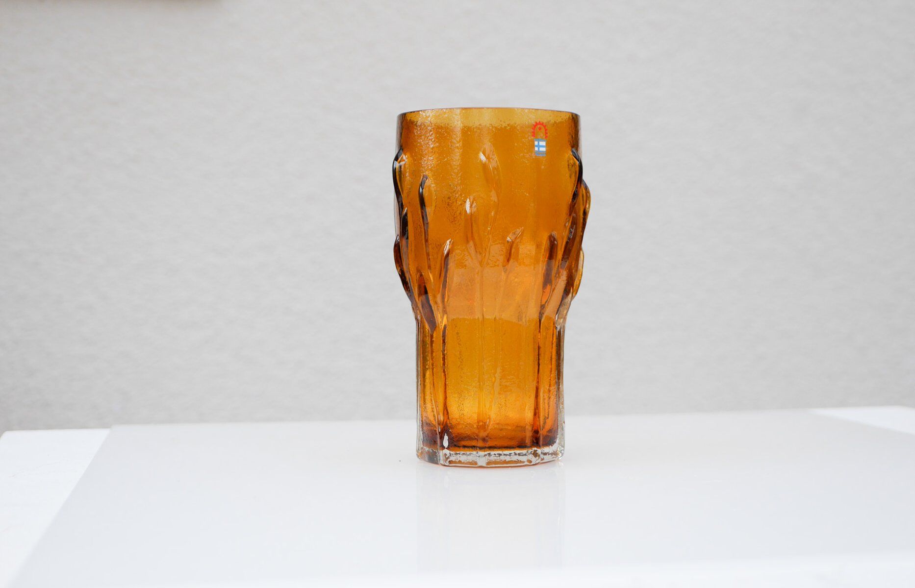 Finnish art glass vase by Kaj Blomqvist for Humppila