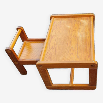 Bureau et sa chaise enfant,  70'