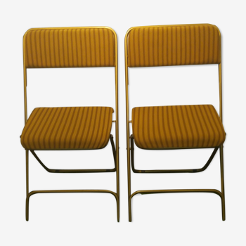 2 lufuma vintage folding chairs