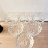 Set of 6 glasses in Champagne