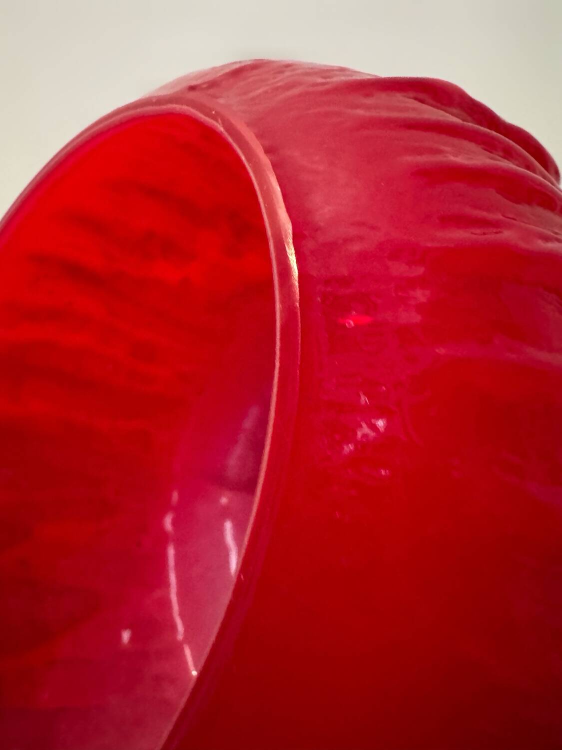 Brutalist glass paste chandelier from the 70s