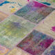 Handmade oriental 204 cm x 300 cm multicolor patchwork carpet