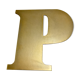 Old brass shop sign
