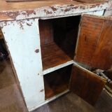 Buffet ancien meuble teck patine origine artisanat inde tha-in-daga
