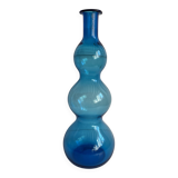 Blue blown glass vase