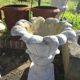 Vases en pierre reconstituée en forme de tulipe (la paire)