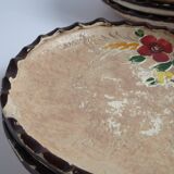 Dix assiettes à dessert de Jérôme Massier - Vallauris