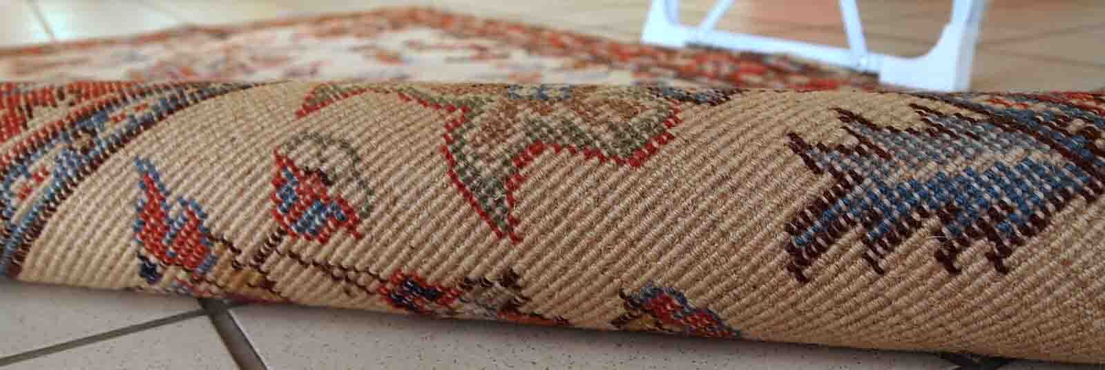 Vintage Pakistani carpet Lahore handmade 77cm x 141cm 1950s, 1C391