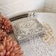 Vintage silver metal jewelry box