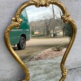 Vintage Louis XV style gilded wood mirror Baroque mirror